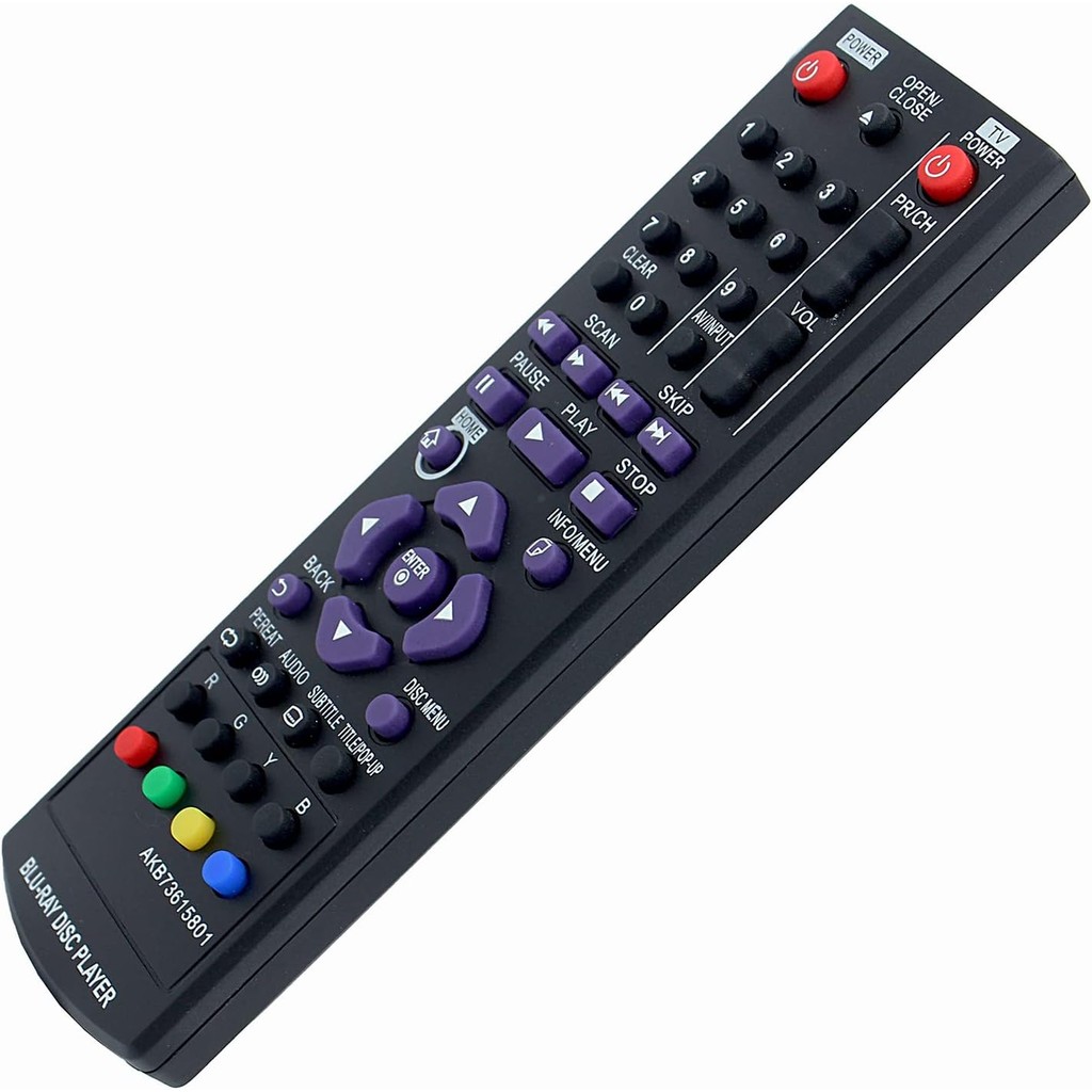 ลูกชาย73615801 รีโมทคอนโทรลสําหรับ LG Blu-ray DVD Disc Player BP320 BP220 BP200 BP325W BP125 BP220N 