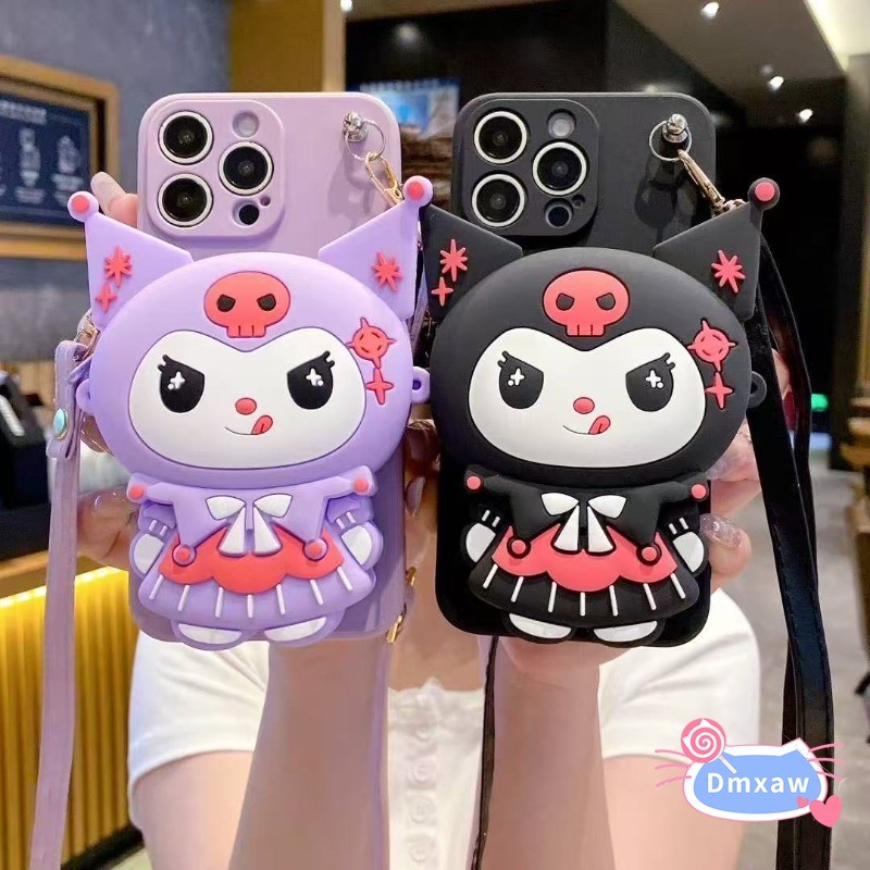 Kuromi กระเป๋าสตางค์สําหรับ Vivo X200 Ultra X200S X90 X80 X70 X60 X50 X30 Pro X27 X23 X21 UD X20 X9 