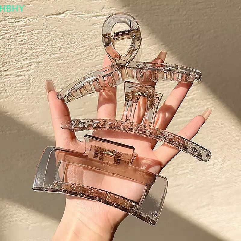 HB พลาสติกสีเทาเรขาคณิตคลิปทุกวัน Commuting Simple Hairpin ผู้หญิง Elegant อุปกรณ์เสริมผม HY ราคา ถูกที่สุด ดีลบีเคเค