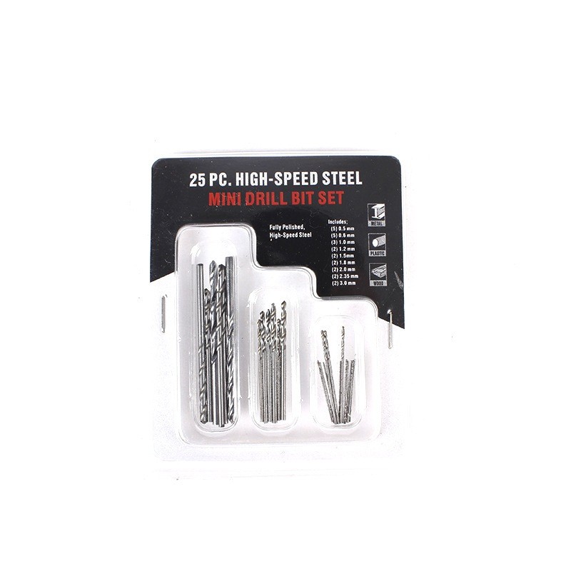เซ็ทดอกสว่านไฮสปีดขนาดเล็ก #เบอร์ 0.5-3.0 มม. (25 ชิ้น) -modelzeed