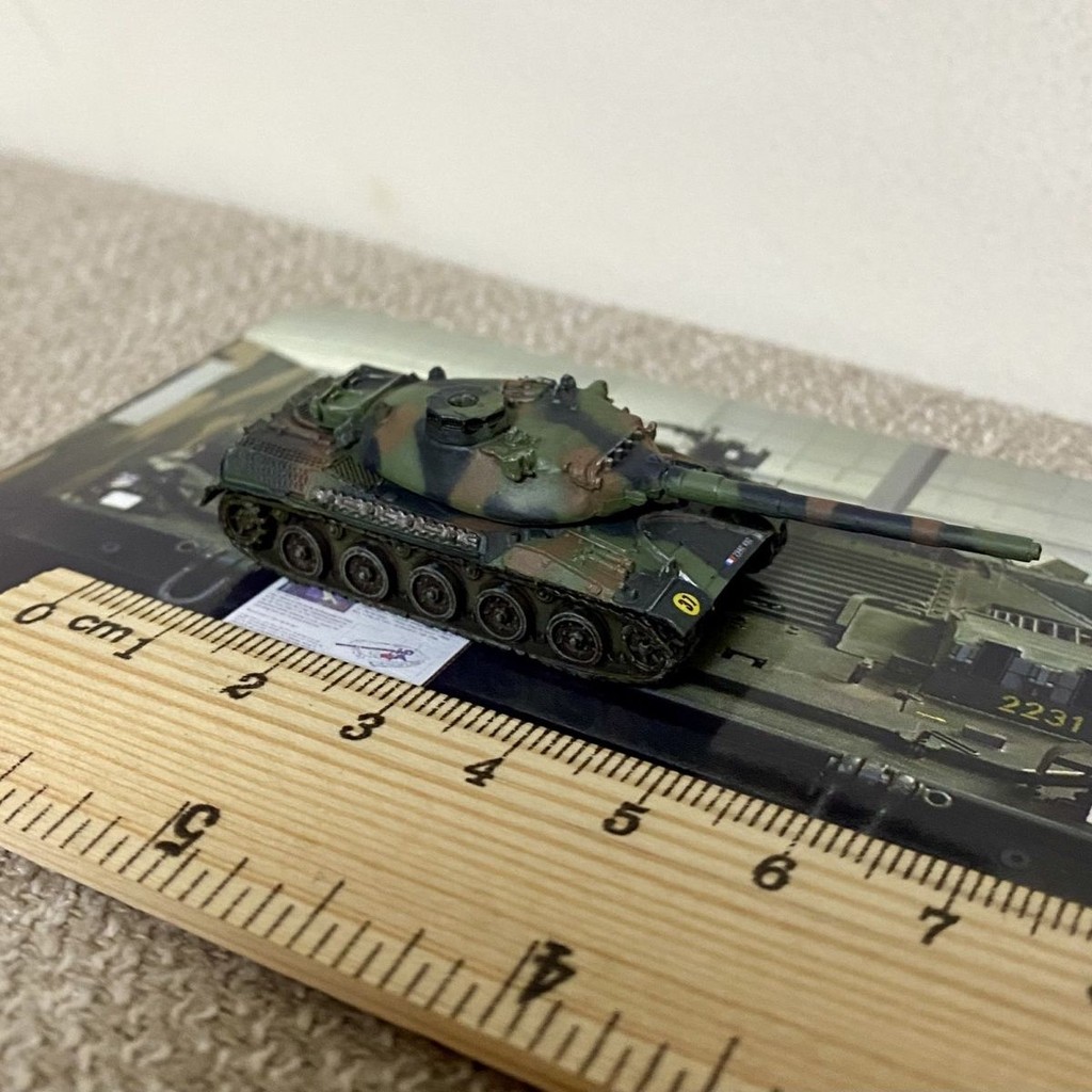 เครื่องใกล้รุ่นรุ่น Miniature รุ่น 1/144 Tank Collection 9th Generation French AMX30 Tank NATO ภาพวา