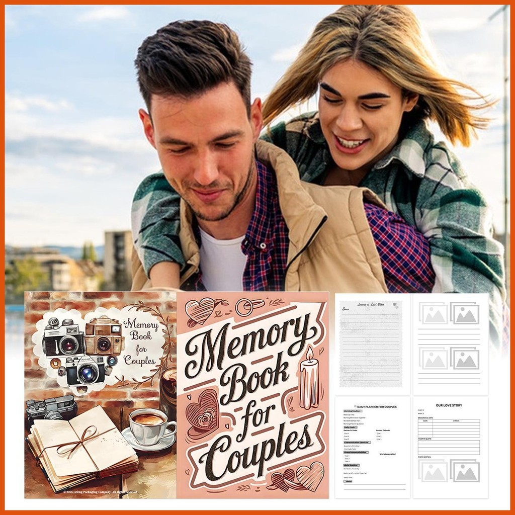 หนังสือนิทานของเราสําหรับคู่รักงานแต่งงานสมุดภาพ 58-หน้า อุปกรณ์ที่มีความหมายที่มีพื้นที่สําหรับการเ