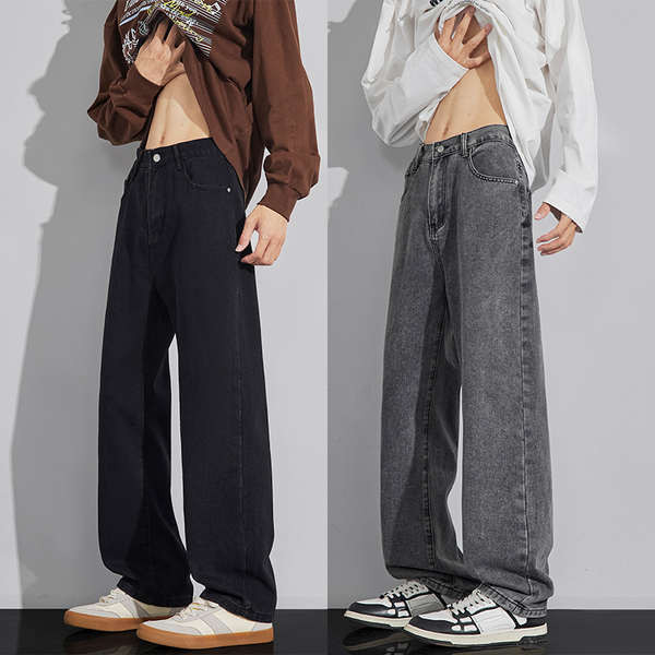 กางเกงยีนส์ baggy jeans หญิง กางเกงยีนส์สไตล์อเมริกันหลวมสำหรับผู้ชาย ฤดูใบไม้ร่วง ออกแบบใหม่ในปี 20