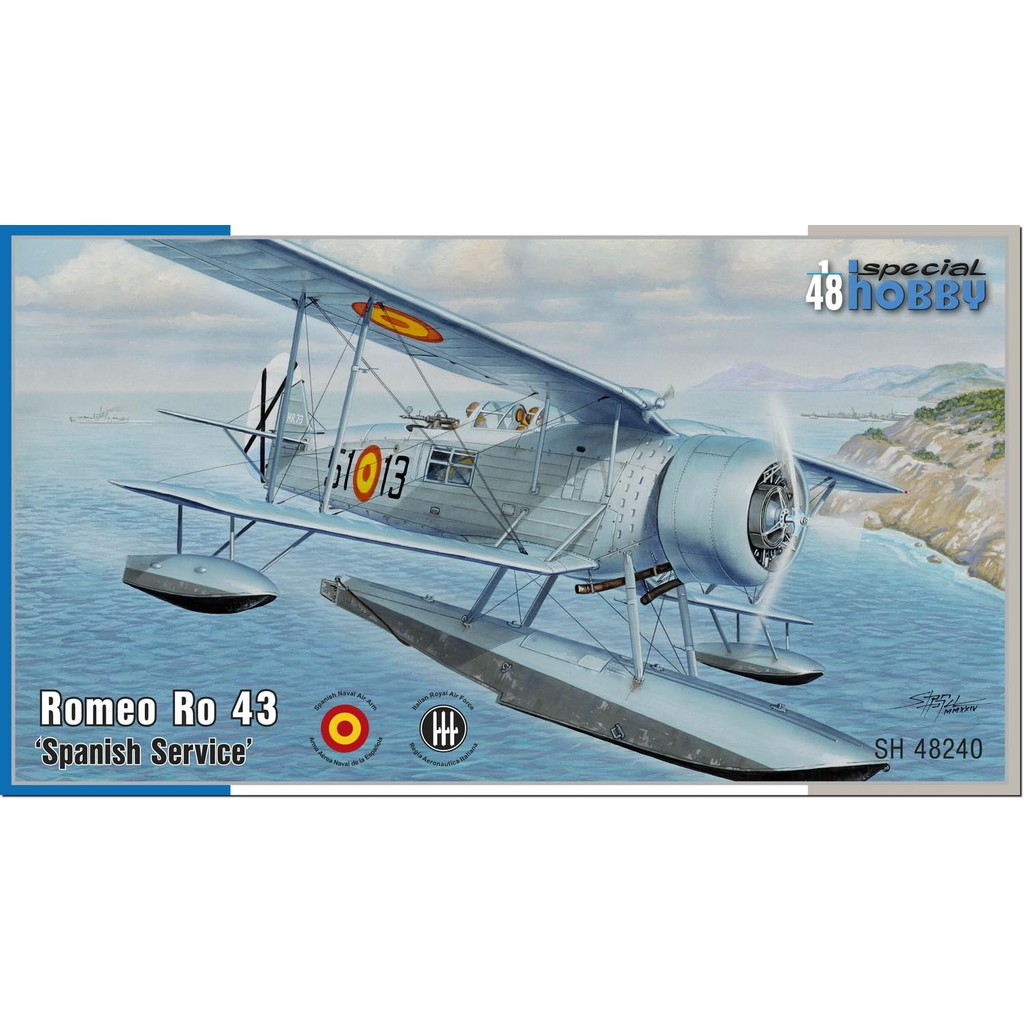 Special Hobby 1/48 Italy IMAM Ro.43 Naval Reconnaissance Aircraft Italy Spain Version Plastic Model 