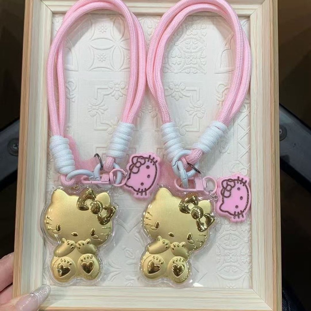 Exclusive Jiajing Jewelry Pure Gold 999kt Cat hellokitty Gold Pendant Free Girlfriends Jiajing Acces