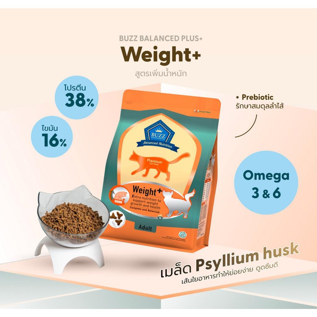 Buzz Premium Advance Nutrition อาหารแมวเกรดพรีเมี่ยม อาหารเม็ดแมวบัซซ์ เม็ดแมว ขนาด 3 กิโลกรัม - รูปที่ 7