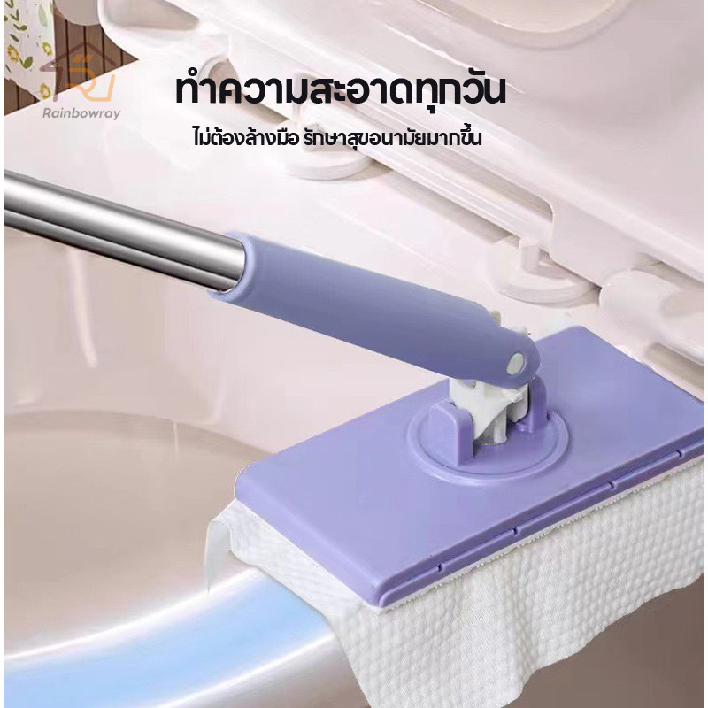 ไม้ถูพื้นไฟฟ้าสถิตย์ ไม้ถูพื้นดันฝุ่นขนาดเล็ก แบบแบน ใช้แล้วทิ้งใช้แล้วทิ้ง สําหรับทําความสะอาด