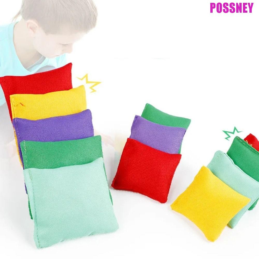 POSSNEY กระสอบทรายโยนของเล่น,กระสอบทรายเกมแบบโต้ตอบมินิถุงถั่ว,เกมครอบครัวการฝึกอบรมทางกายภาพ10ชิ้น/เซ็ตโยนของเล่นกีฬากลางแจ้งผู้ใหญ่