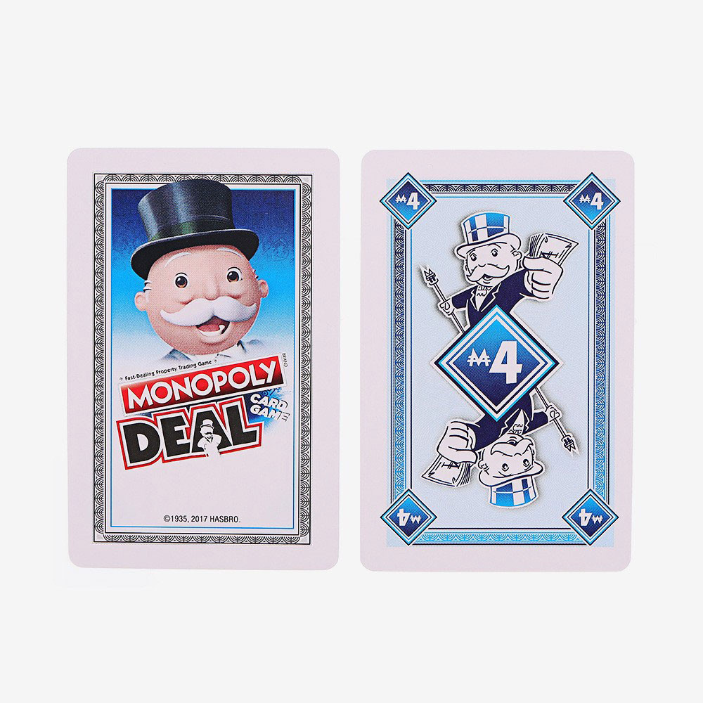 Monopoly board game card blue