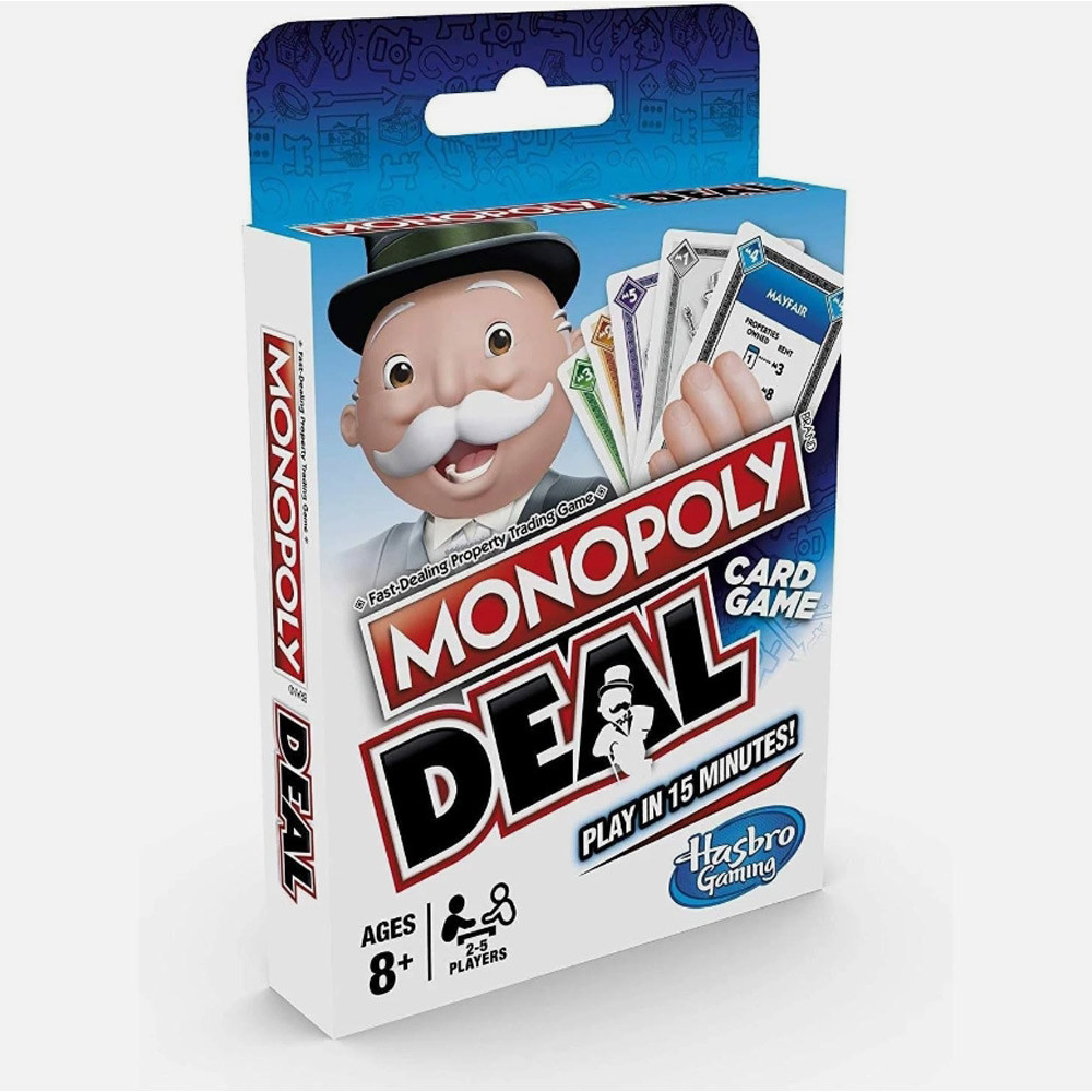 Monopoly Blue Board Game Cards Classic Family Fun Monopoly Card Game