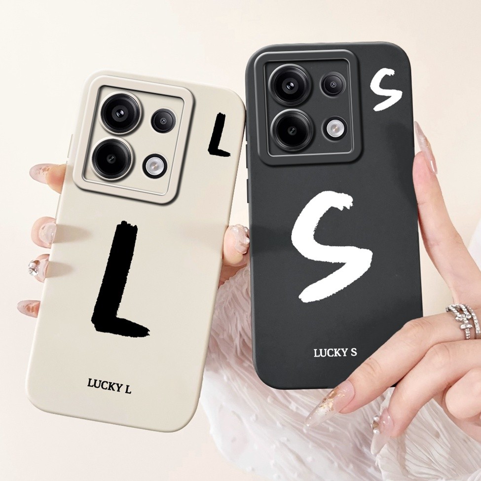 สําหรับ Redmi หมายเหตุ 13 Pro 5G กรณีแฟชั่นตัวอักษร AZ รูปแบบซิลิโคนกันกระแทกปลอก 2312DRA50C 2312DRA