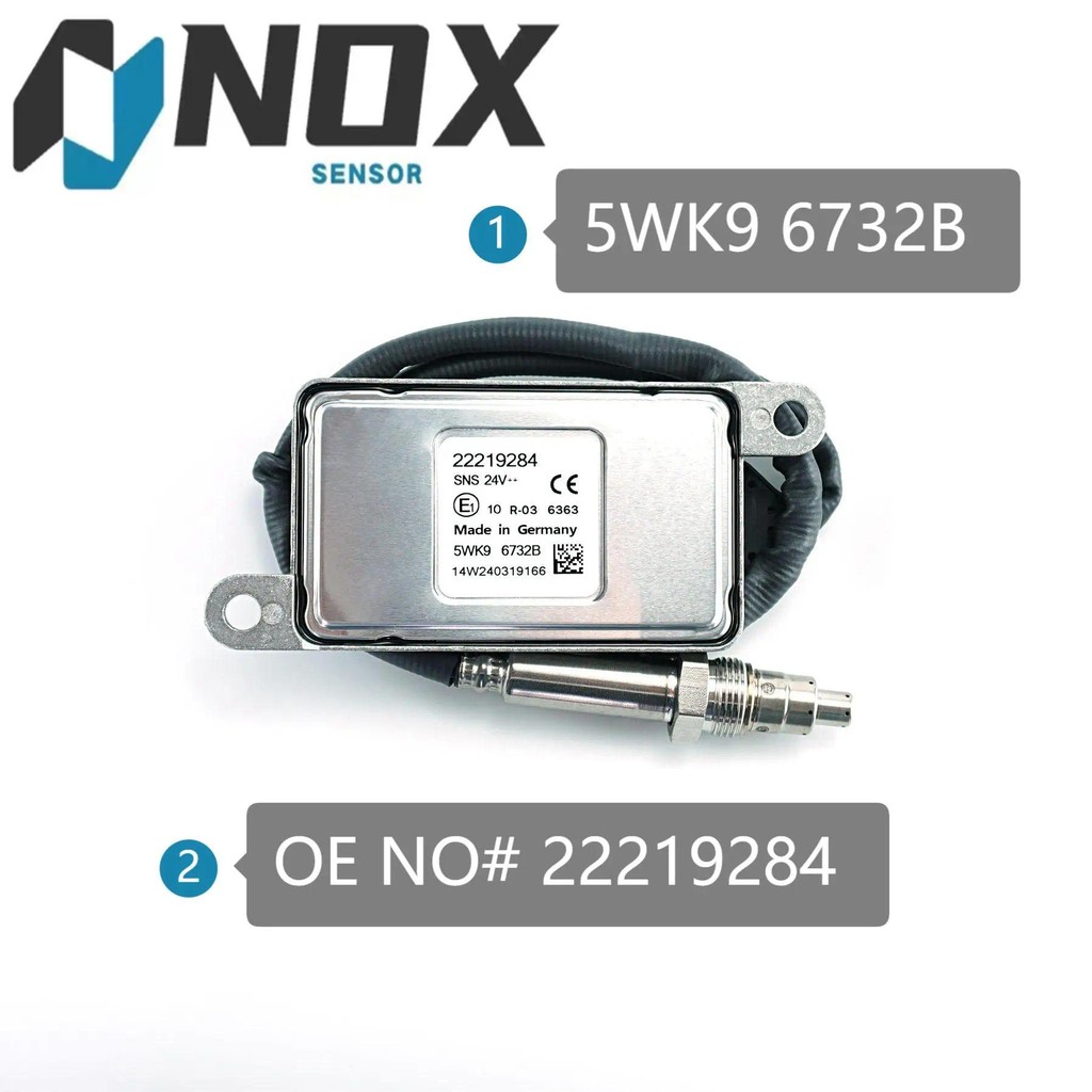 24V เครื่องยนต์ Out NOX Sensor OEM 5WK96732B Auto Nox Sensor เซ็นเซอร์ Nox 22219284 5WK9 6732Bauto p