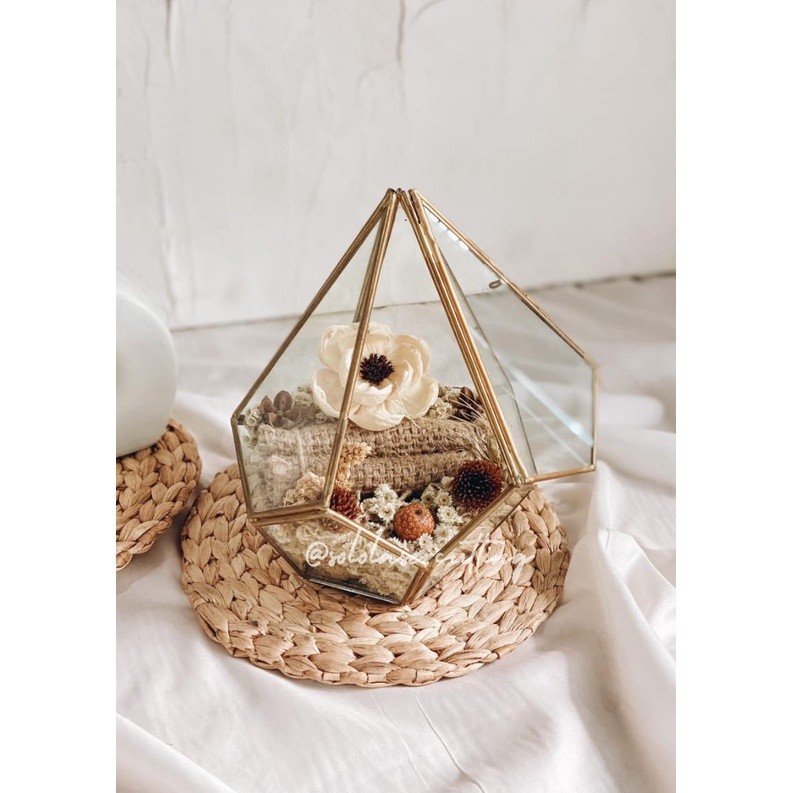 CLEARENCE JEWELRY BOX CODE 2/ GLASS TERRARIUM/ RING BOX/ RING BOX/ DOWRY