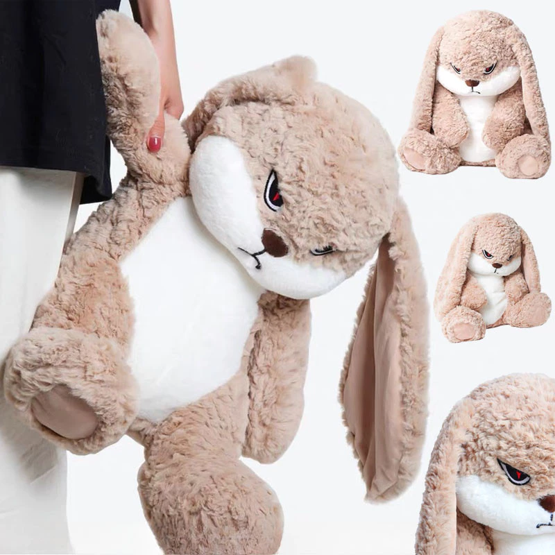 COD ตุ๊กตากระต่าย กระต่ายโกรธ กระต่ายหูยาว 55/70cm นุ่มฟู ของเล่นตุ๊กตา ของขวัญวันเกิด ของขวัญสำเด็ก