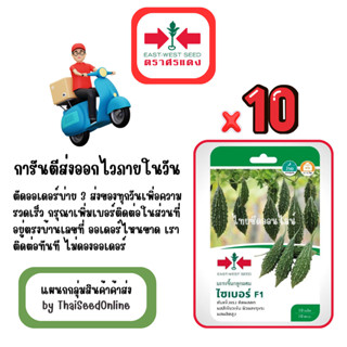 GG x 10 เมล็ดผักซองศรแดง ไซเบอร์ มะระขี้นก สินค้ายกแพ็ค