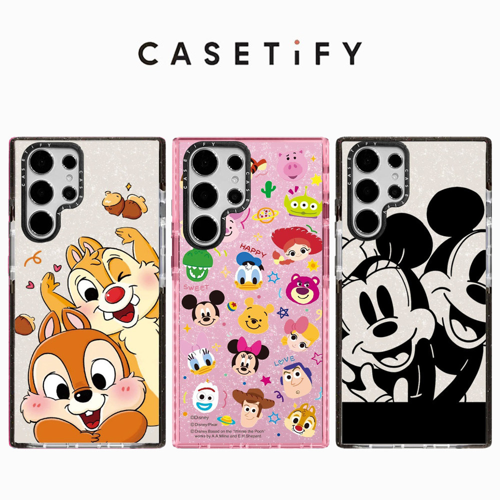 เคสการ์ตูน Mickey GLITTER สําหรับ Samsung S25 24 23 22 Ultra S25 24 23 Plus ปลอกกันกระแทก