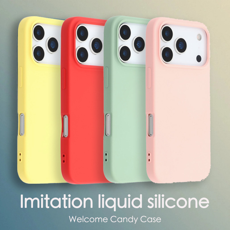 เลียนแบบซิลิโคนเหลวเคสโทรศัพท์สําหรับ Xiaomi 14T 13T 12 12S 12X Pro Lite 5G 4G ฝาครอบน่ารัก Simple สีลูกกวาดกันกระแทกปลอกนุ่ม