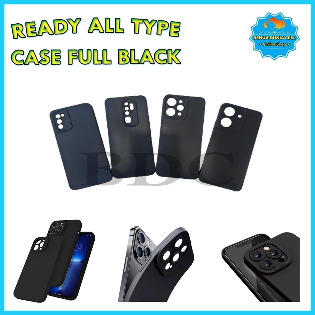 CASE PRO CAMERA FULL BLACK INFINIX HOT 30i HOT 30 30 PLAY 60 60i 60 PRO 60 PRO PLUS SMART 4 5 6 6PLU