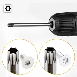 PERF 8PCS Hex Head Allen ประแจเจาะ Bits ชุด, 1/4 นิ้ว 100 มม.150 มม.200 มม.Torx ไขควงชุด Bit,ฮาร์ดแวร์อุปกรณ์เสริม T8-T40 ไฟฟ้าหกเหลี่ยม Bit ประแจใช้