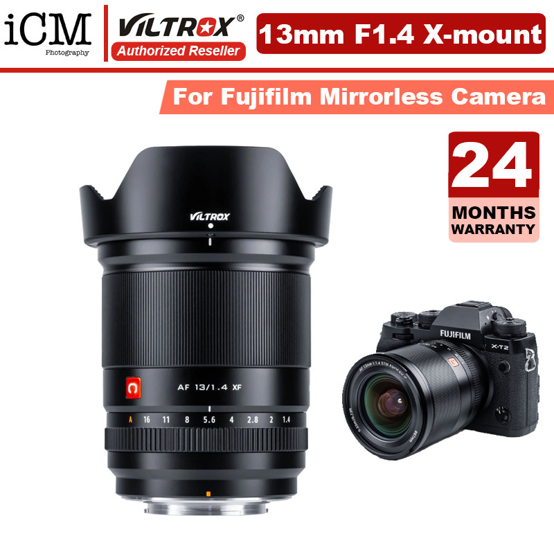 VILTROX AF 13 มม.F1.4 XF Fujifilm Xmount เลนส์มุมกว้างพิเศษรองรับ Eye AF Face Detection 13 มม.f/1.4