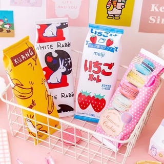A00157กระเป๋าดินสอ รูปถุงเก็บขนมแสนสนุก กล่องดินสอ กันน้ำ ความจุขนาดใหญ่ กล่องดินสอ
