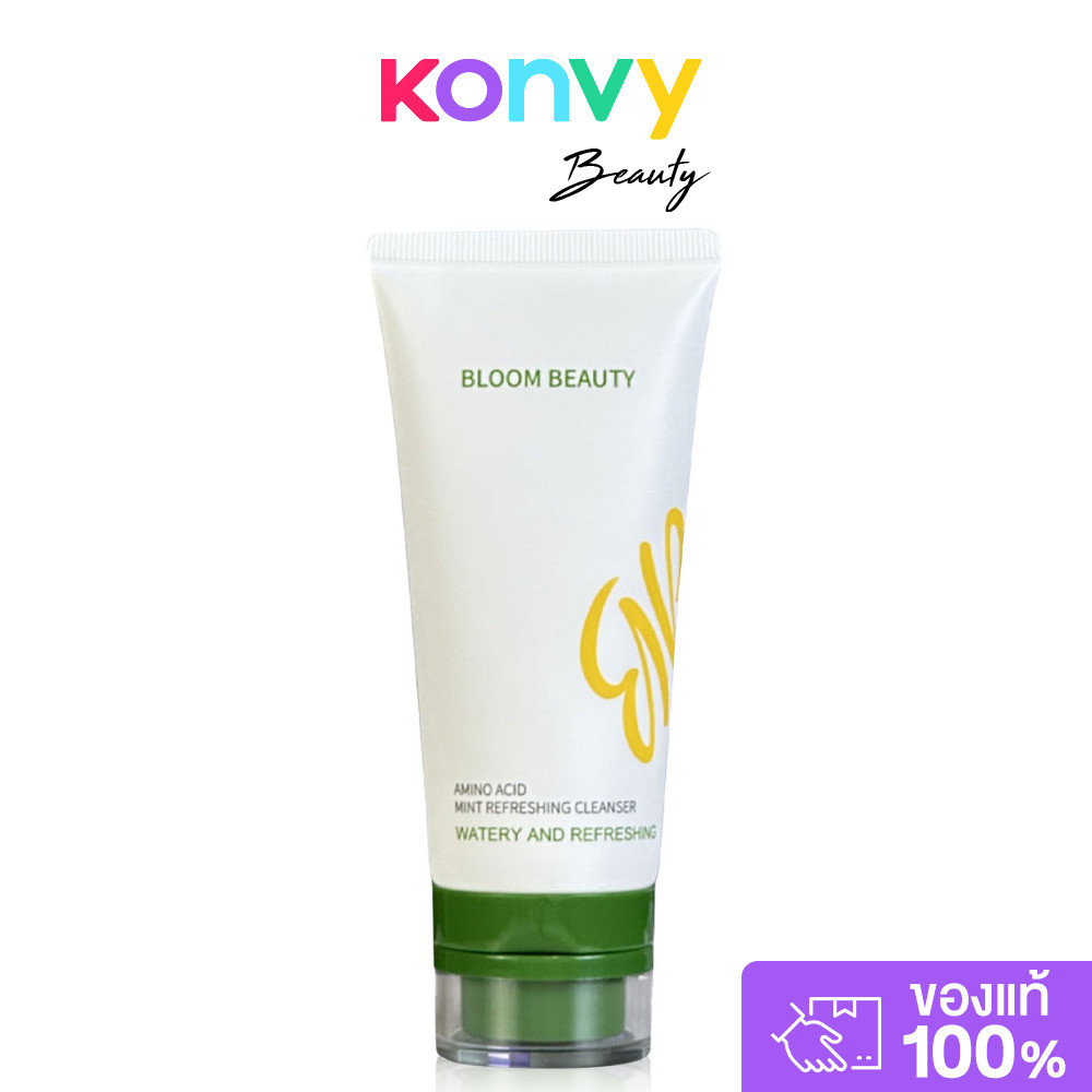 BLOOM BEAUTY Amino Acid Mint Refreshing Cleanser 80g โฟมล้างหน้า.