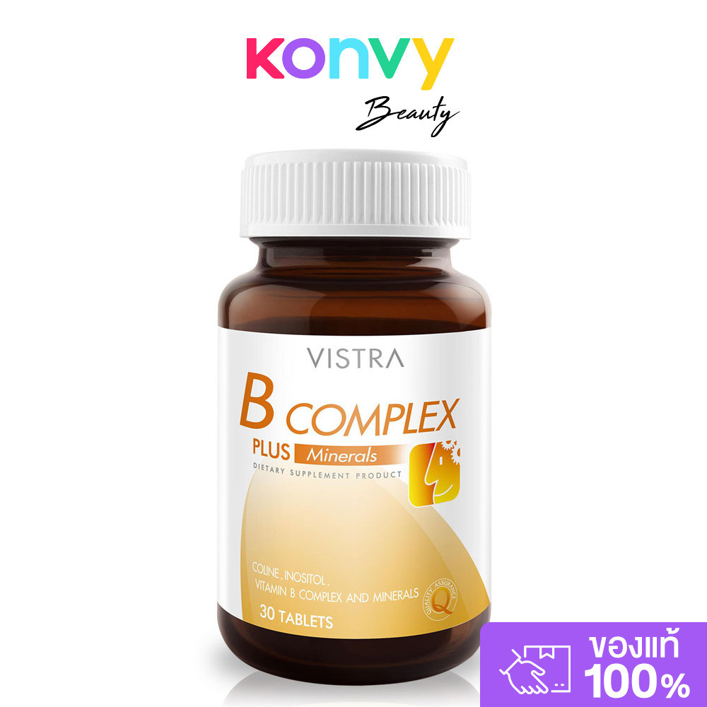 Vistra B-Complex Plus Minerals 30 Tablets Vistra B-Complex Plus Minerals 30 Tablets ผลิตภัณฑ์เสริมอา