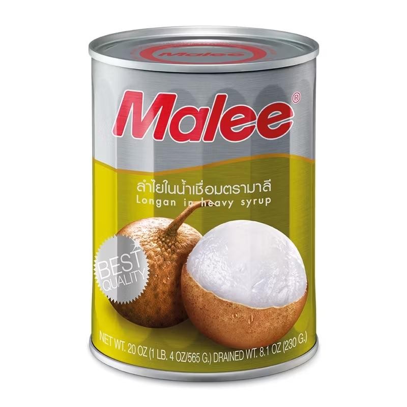 มาลี ลำไยในน้ำเชื่อม 565กรัม Malee Longan in Syrup 565g.