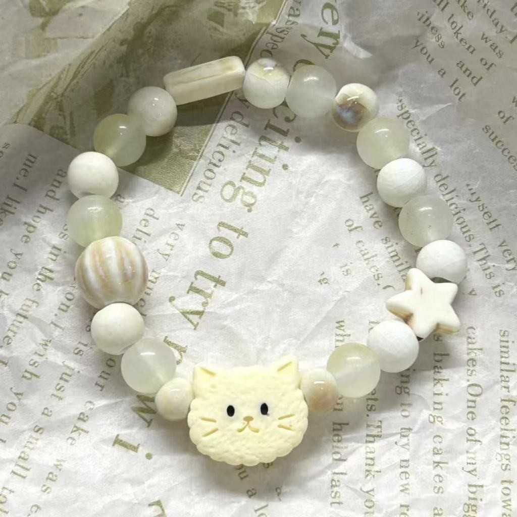 สร้อยข้อมือลูกหมา สร้อยข้อมือน่ารักๆ สร้อยข้อมือลูกปัดเซรามิกลูกสุนัข สร้อยข้อมือการ์ตูน ส่งไวจากไทย