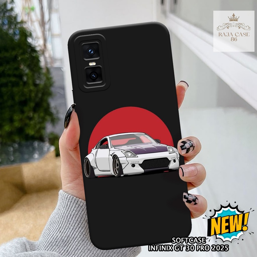 เคส HP Infinix GT 30 Pro - Rajacase - เคส Infinix GT 30 Pro - เคสรถ Motif - ฟิล์มกันรอยมือถือ - Infi
