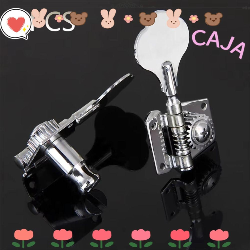 คาจา1 ลูกบิดสตริงเบสไฟฟ้า, อุปกรณ์เครื่องดนตรีจูนเนอร์เบสสีเงินหมุด, ปุ่มสายเหล็ก