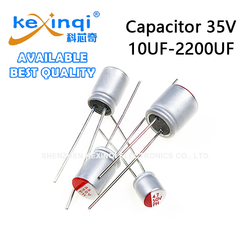 (1-10pcs) 35V DIP Solid Electrolytic Capacitor 10UF 22UF 47UF 68UF 100UF 150UF 220UF 330UF 470UF 560UF 680UF 1000UF 1200UF 1500UF 2200UF