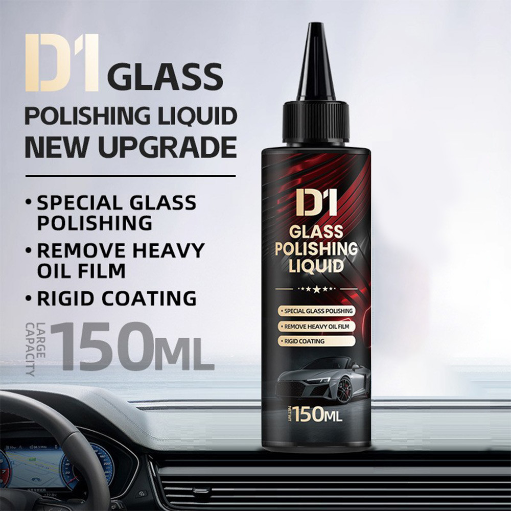 D1  Glass Polishing Liquid Removes Oil Film Heavy Coating Special Glass