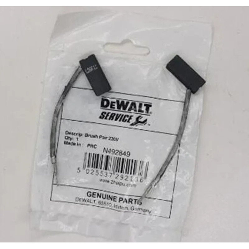 เอ็นเอ็น492849  แปรงคาร์บอนสําหรับ DEWALT D25481 D25810 D25811 D25810K D25481K N443604