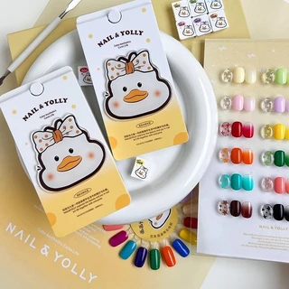 แผ่นเพ้นท์เล็บเป็ด Youli 18 สี 🐣แผ่นเพ้นท์สี San Yuan เจลทาเล็บดอกไม้สำหรับใช้ในร้านทำเล็บ