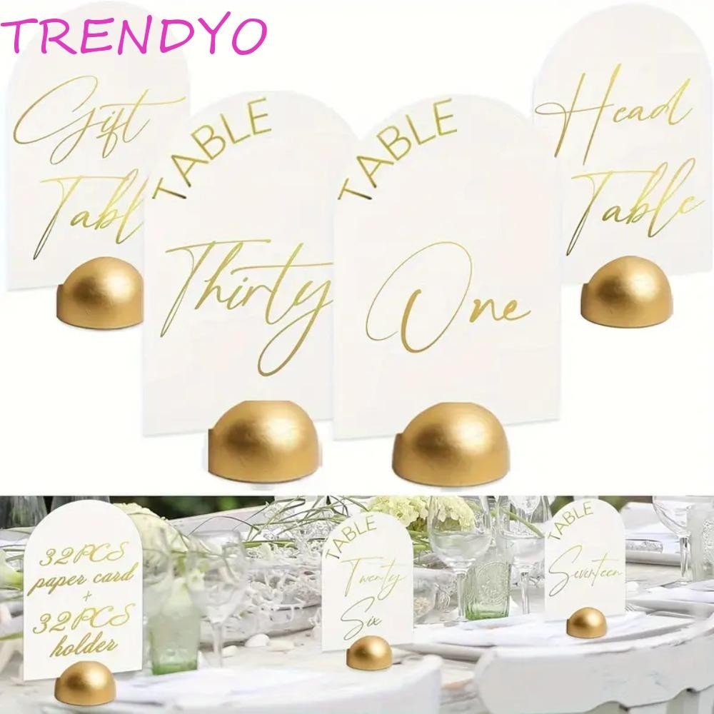 TRENDYO Photo Card Postcard Display Stand, Elegant Durable Table Number Stand, Label Holder Multipur