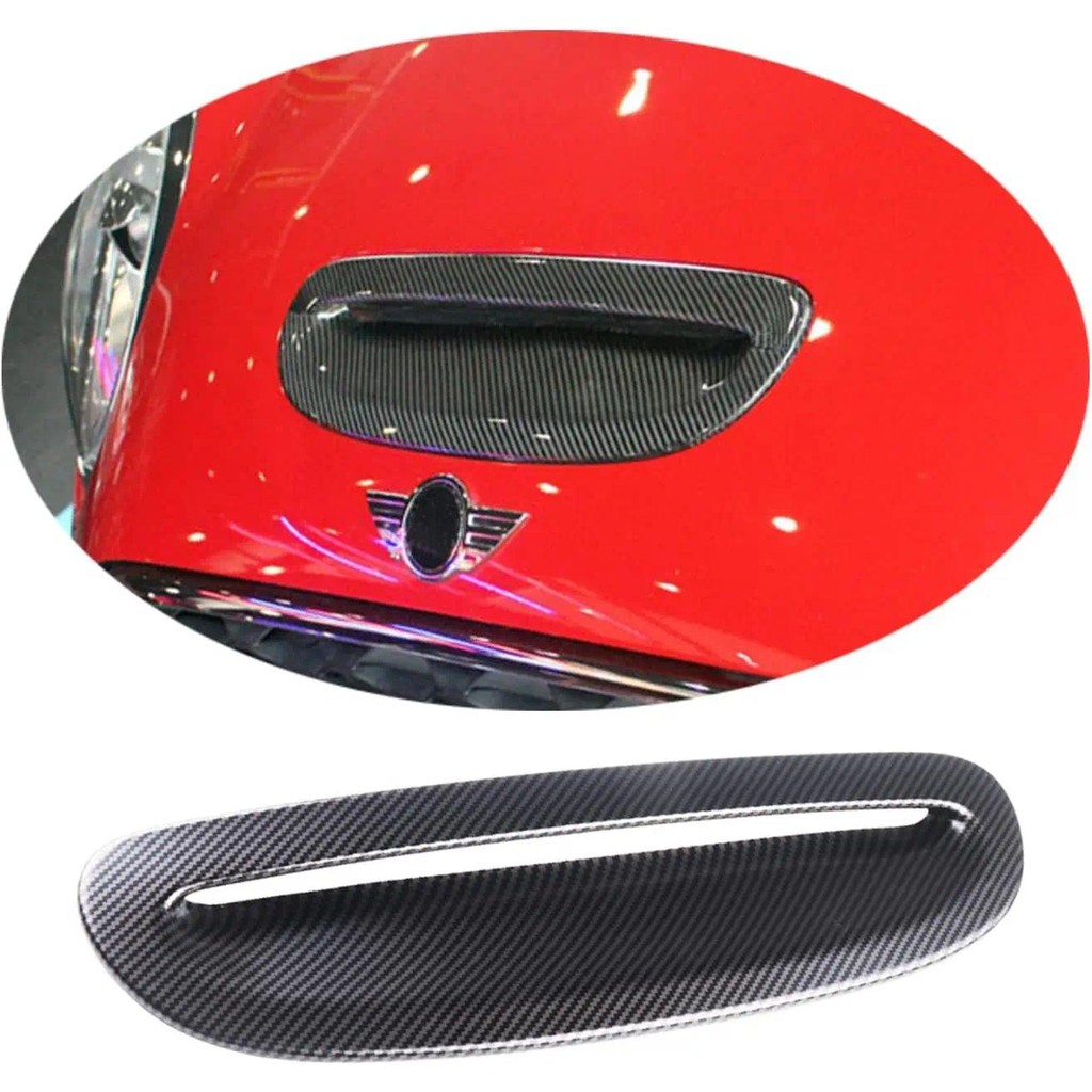 รถเครื่องยนต์ด้านหน้า Hood Air Outlet Vent ฝาครอบสติกเกอร์สําหรับ Mini Cooper S JCW F54 F55 F56 F57 