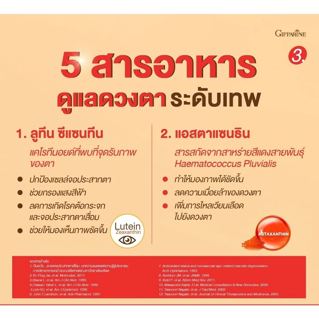 วิตามินบำรุงสายตา แอลซีวิต พลัส กิฟฟารีน LZ Vit Plus Giffarine ลูทีน ซีแซนทีน วิตามินเอ ดูแลดวงตา thumbnail 5
