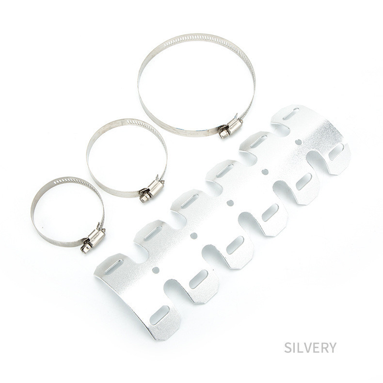 การ์ดคอท่อ อลูมิเนียม ไอเสีย การ์ดท่อ ท่อไอเสีย การ์ดกันร้อนท่อ - รูปที่ 7