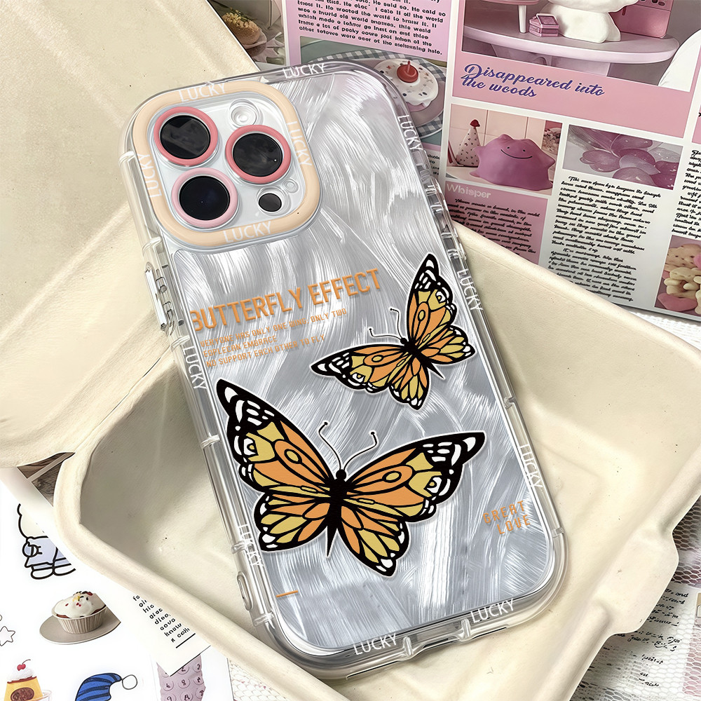 ✨ นี่ยม! ✨เคสเส้นขอบโค้งมน น่ารัก การ์ตูน มีสีสัน สําหรับIPhone16 14 13 12 11 6 7 8 plus Pro Promax X XR XSMAX  YBIMD034