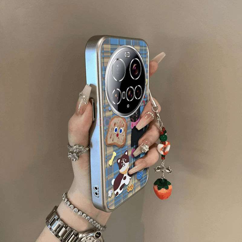 เคสโทรศัพท์ Xiaomi 15 Ultra Xiaomi 15ultra 14Ultra ขนมปังแมวดํากรอบเงินไฟฟ้ารวมทุกอย่างกันกระแทกหญิง