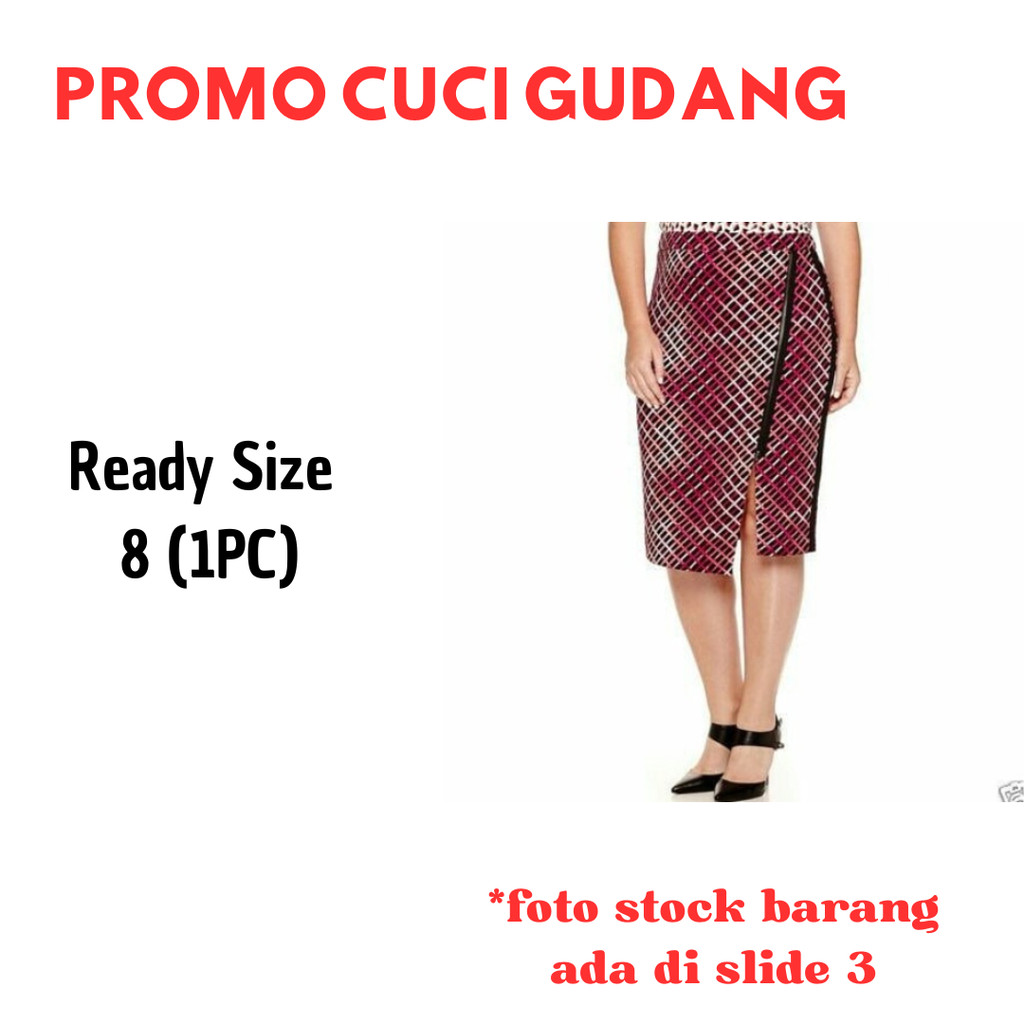 DW024 W*rthington E*posed-Zip Print Envelope Skirt