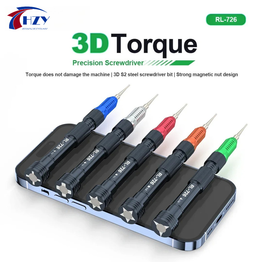 RELIFE RL-726 3D Precision Torque Screw Driver Anti Slip ฟันไขควง Disassembly Repair เครื่องมือ