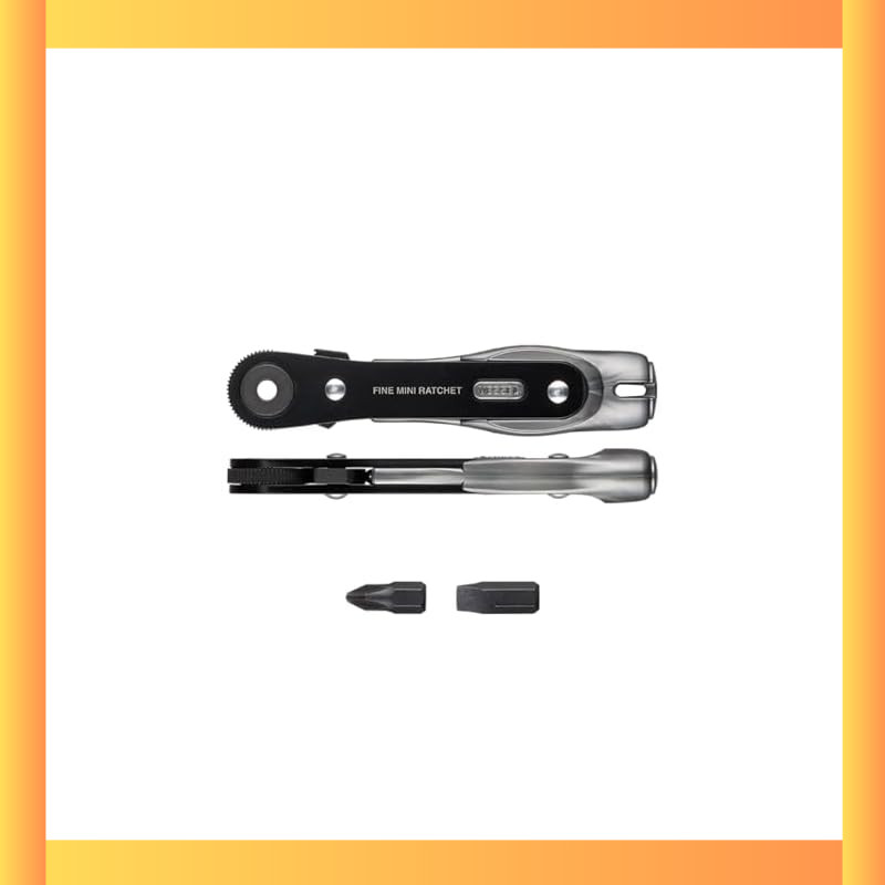 VESSEL Ultra Slim Fine Mini Ratchet Screwdriver with Various Attachments