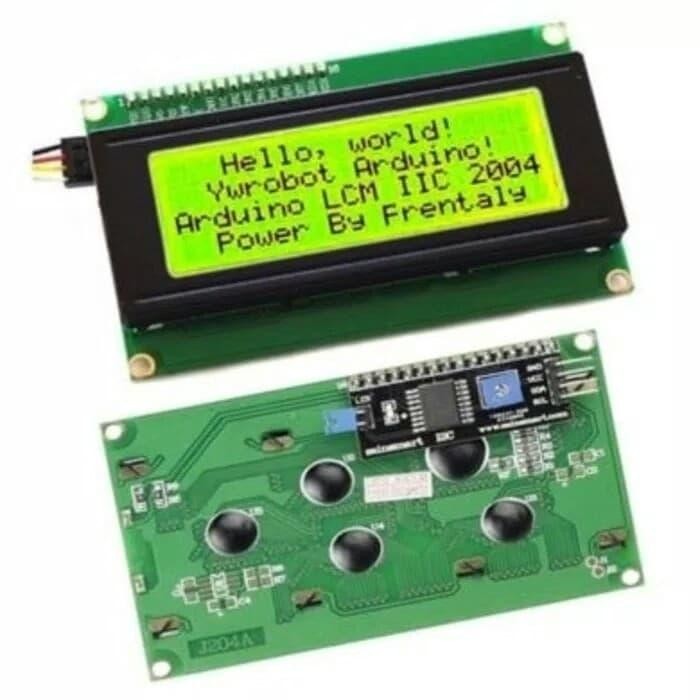 HIJAU LCD 2004 20x4 I2C จอแสดงผลสีเขียว LCD 2004 i2c สีเขียว