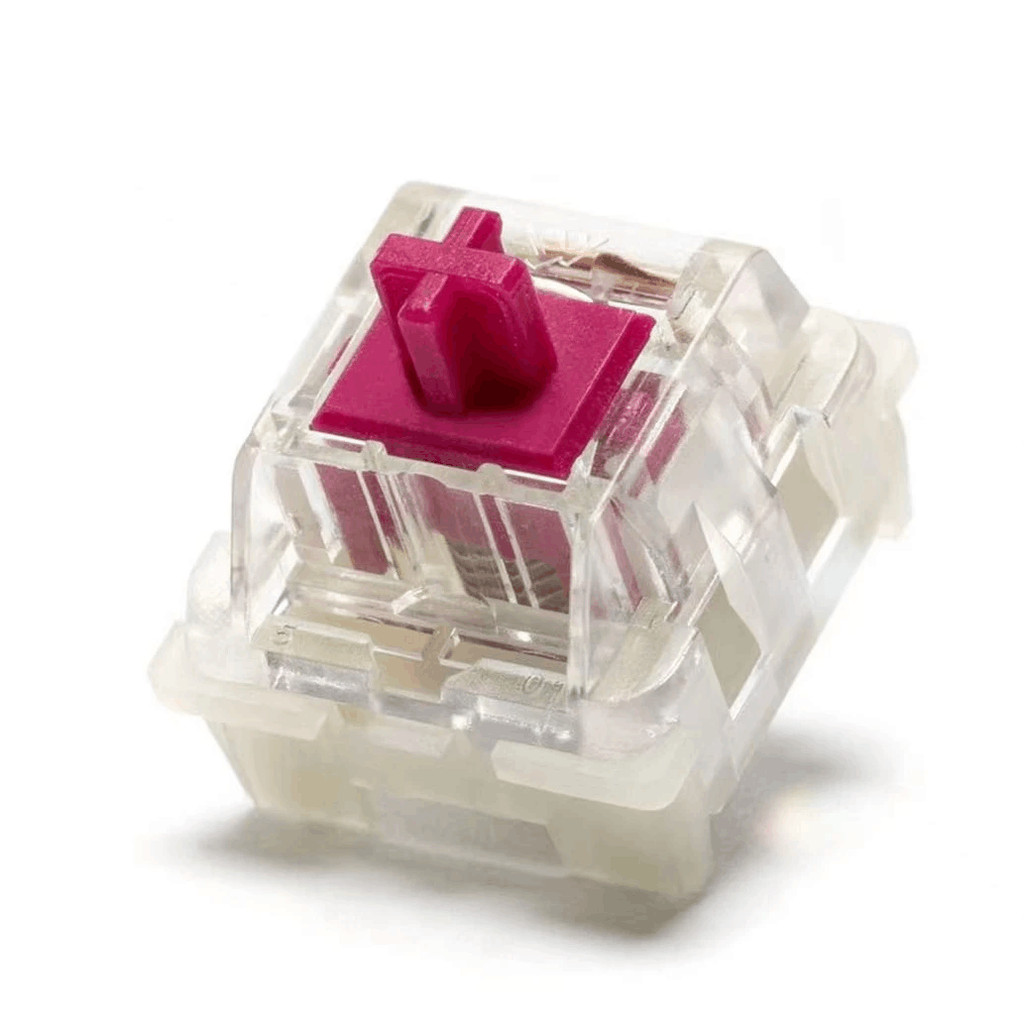 KTT Wine Red Switch V2 43g 3 Pins Mechanical Keyboard Linear Switches Transparent Custom Gaming Cher