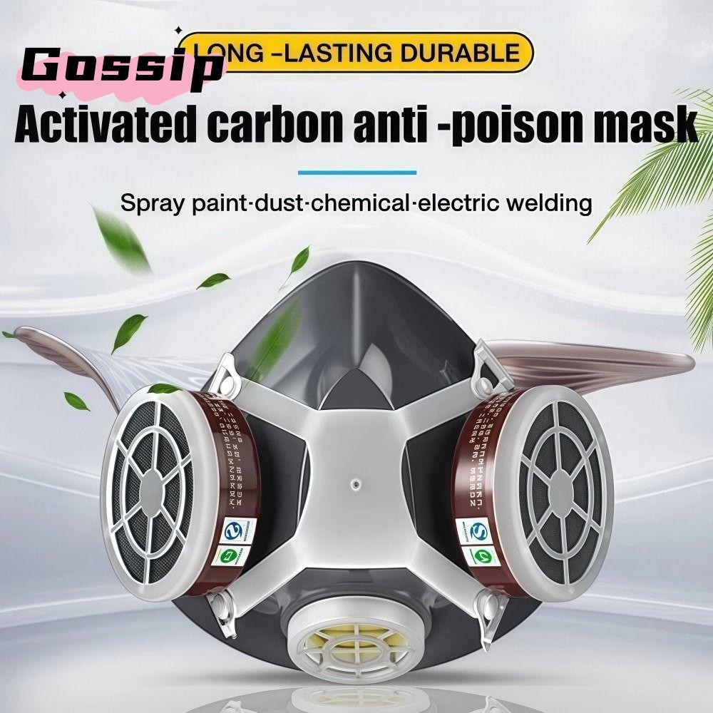 GOSSIP Dust , 2in1 Anti-odor Gas, Filter Sponge 6502-7 Anti-hazard 100% Breathable Welding Helmet กา