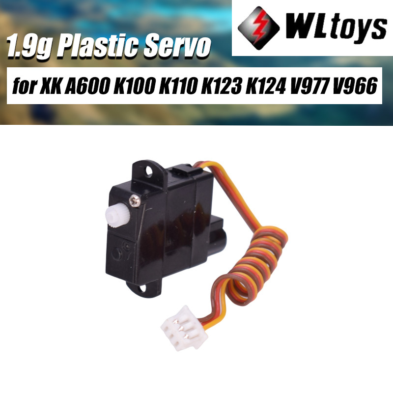 1.9g Plastic Servo fr Wltoys XK A600 K100 K110 K123 K124 V977 V966 RC Helicopter
