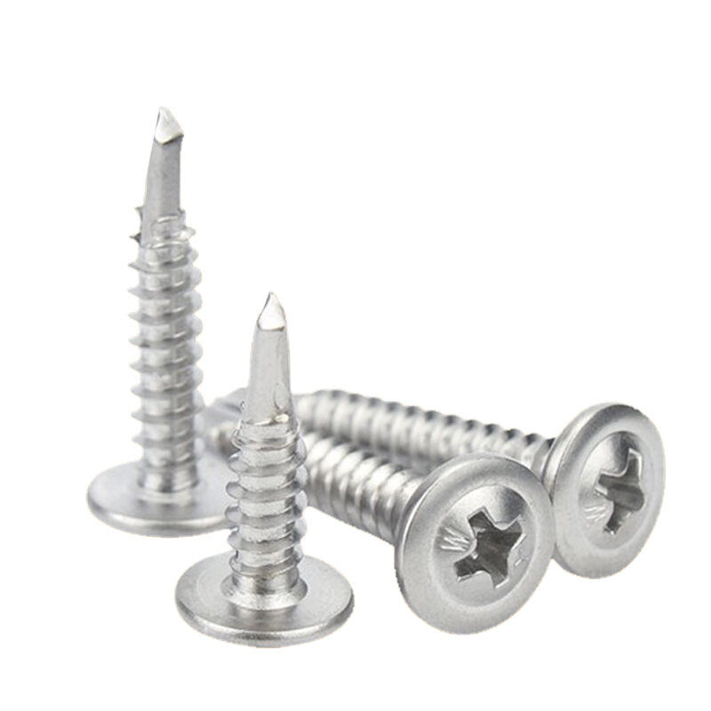 สกรูปลายสว่าน หัวเวเฟอร์ Wafer #8 1/2