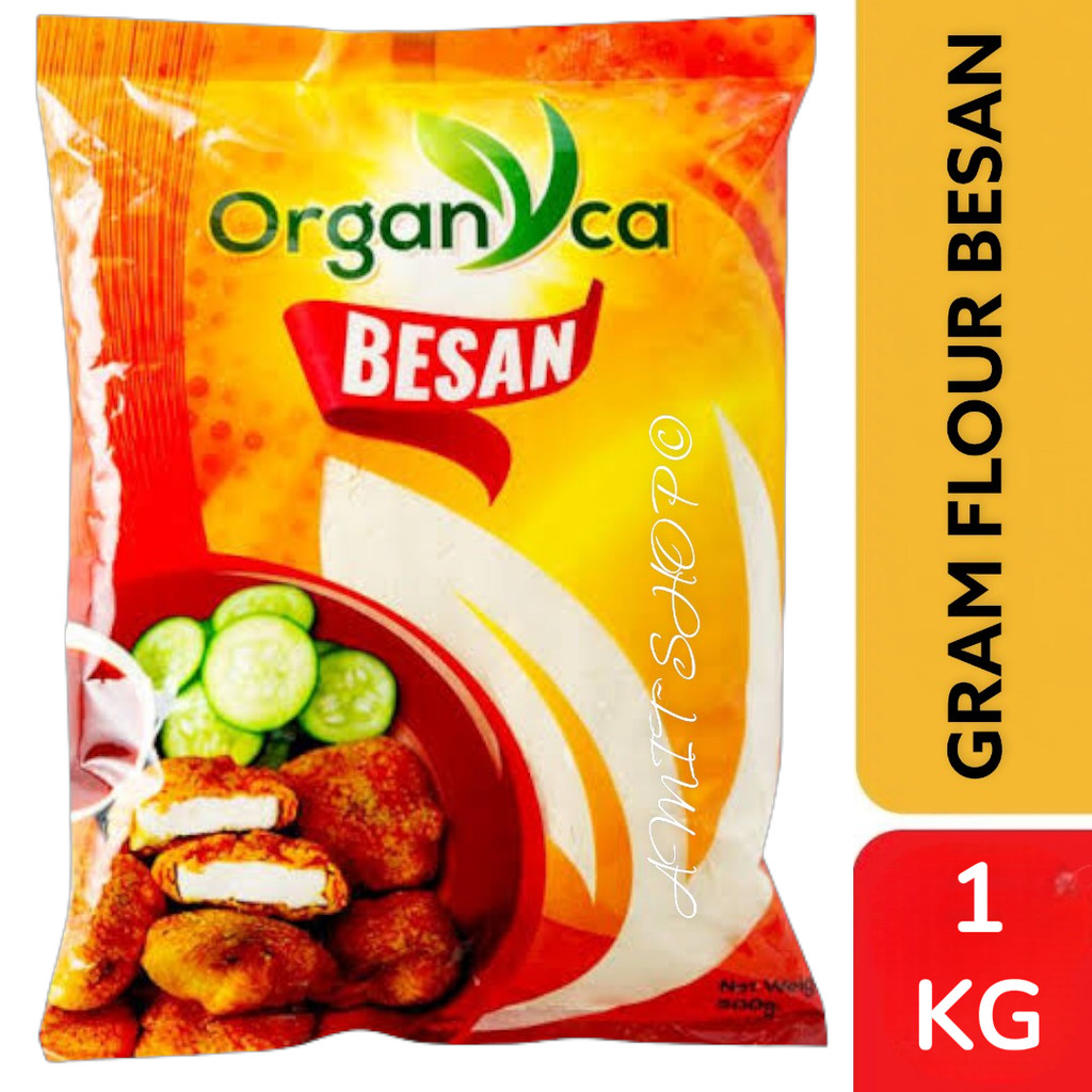 Besan Flour / Gram Flour 500g  แป้งถั่วลูกไก่ แป้ง ถั่วลูกไก่ 100% เบซัน